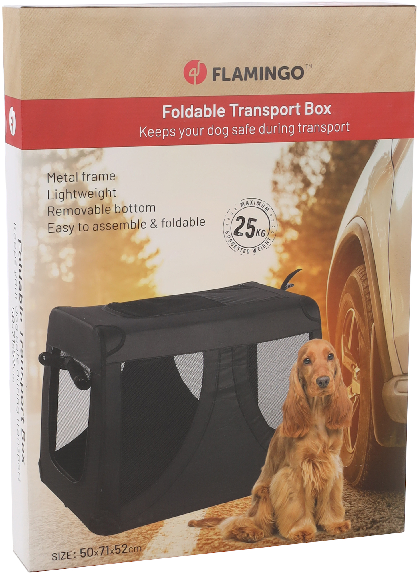 Flamingo Transport cage Gepetto Black