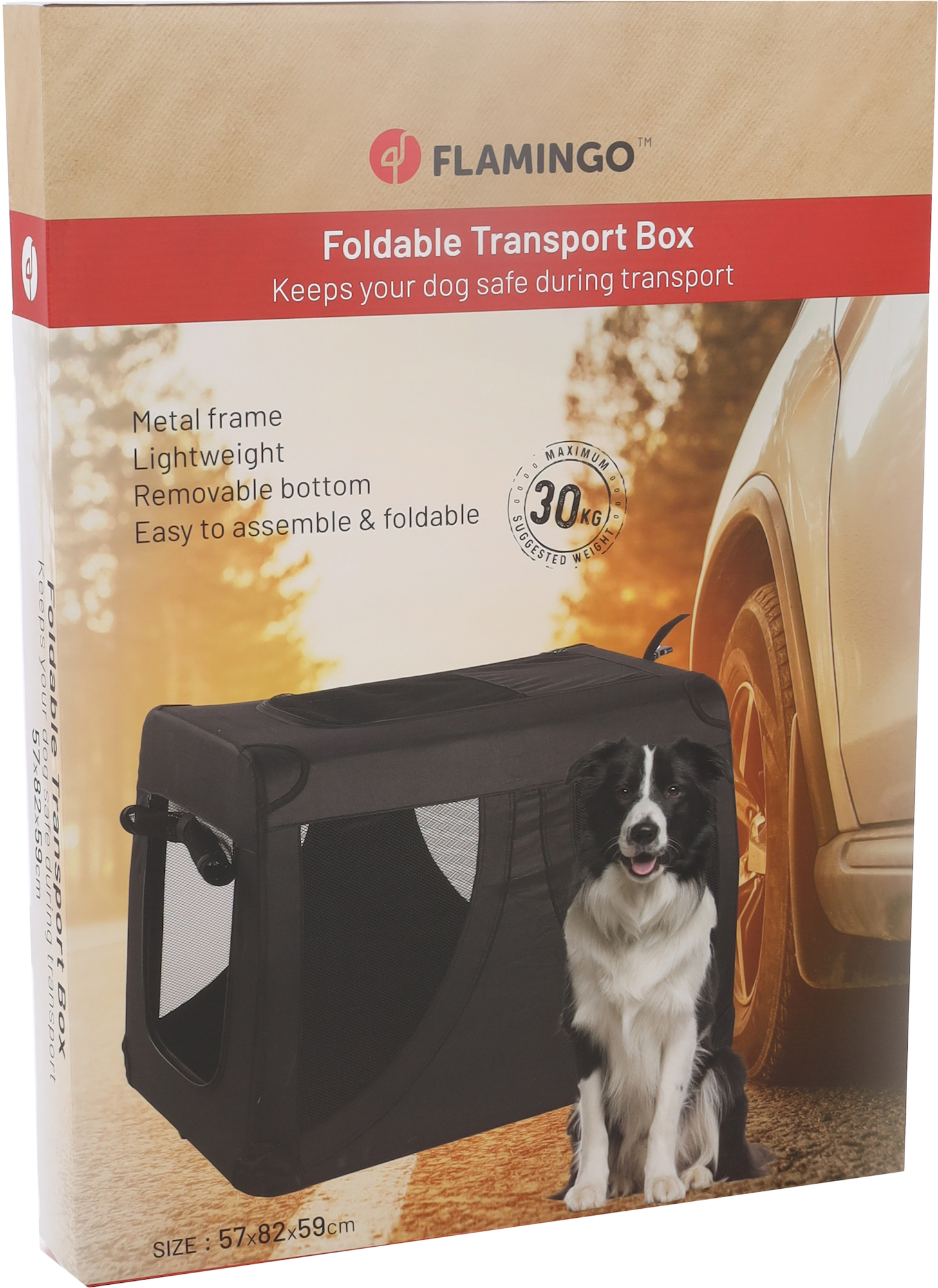 Flamingo Transport cage Gepetto Black