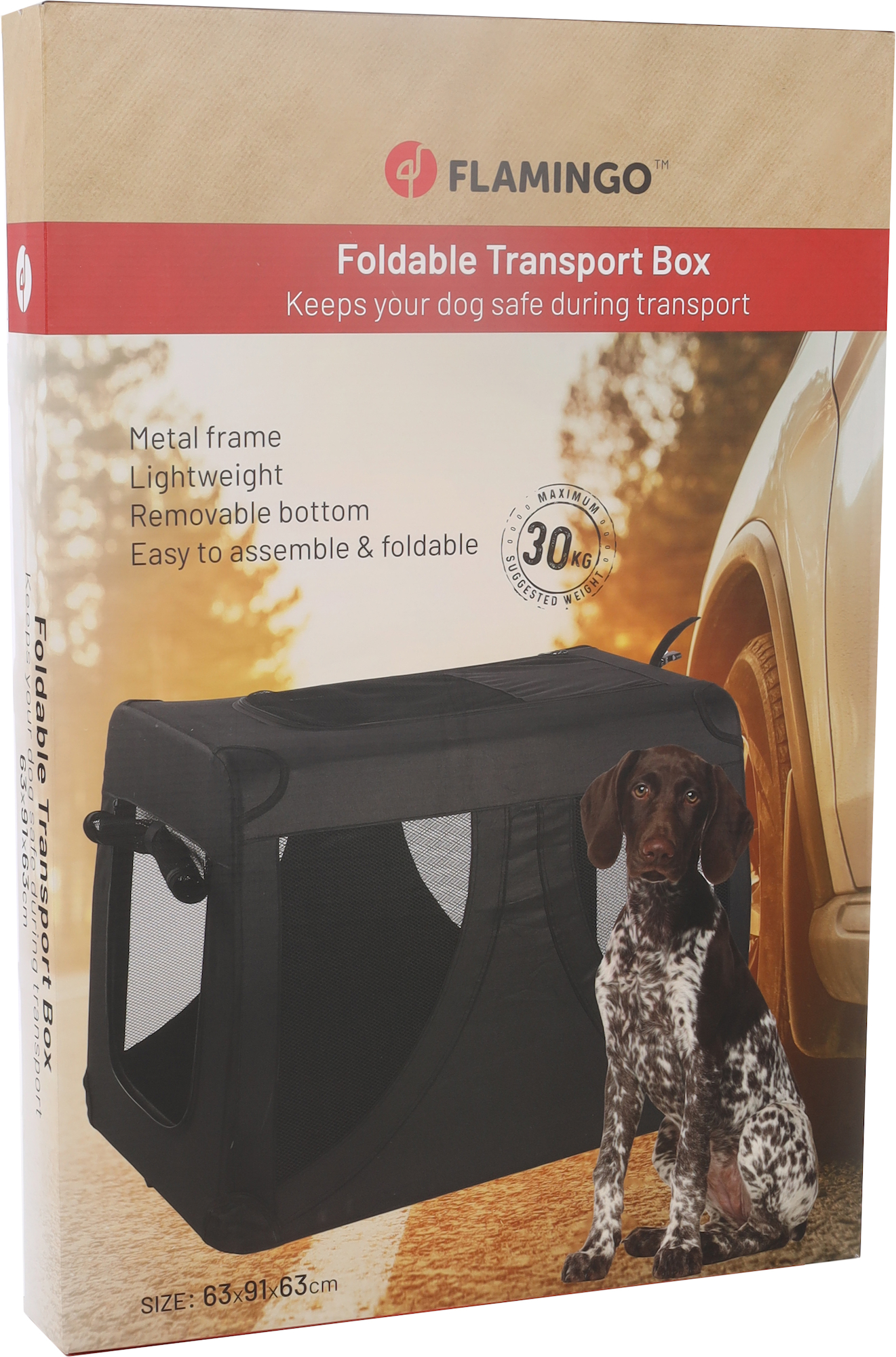 Flamingo Transport cage Gepetto Black