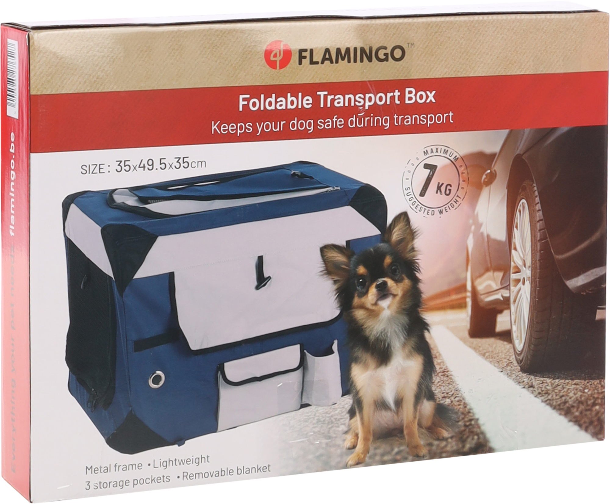 Flamingo Transport cage Geronimo Blue