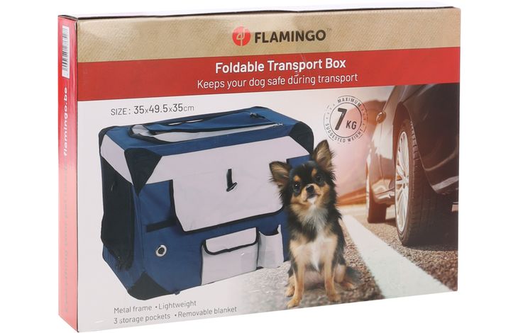 Flamingo Cage de transport Geronimo Bleu