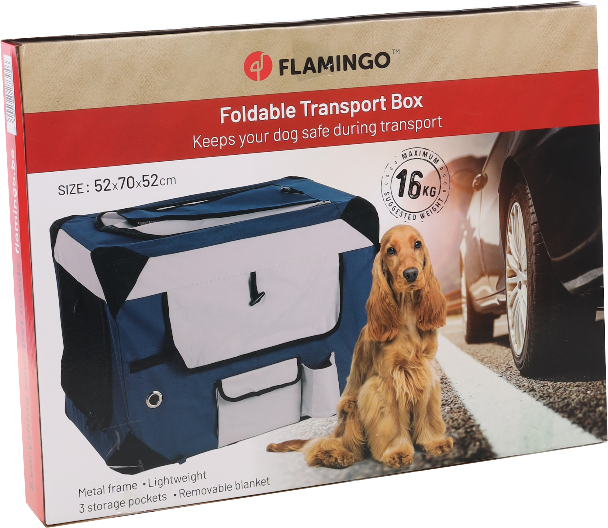 Flamingo Transport cage Geronimo Blue
