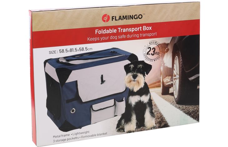 Flamingo Cage de transport Geronimo Bleu