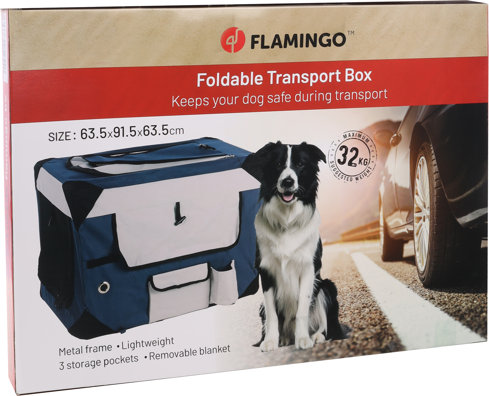 Flamingo Transportkäfig Geronimo Blau