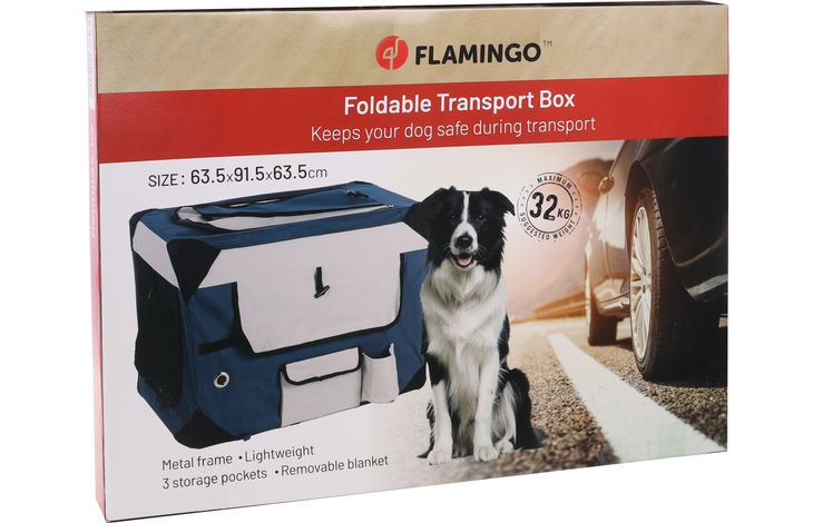 Flamingo Cage de transport Geronimo Bleu