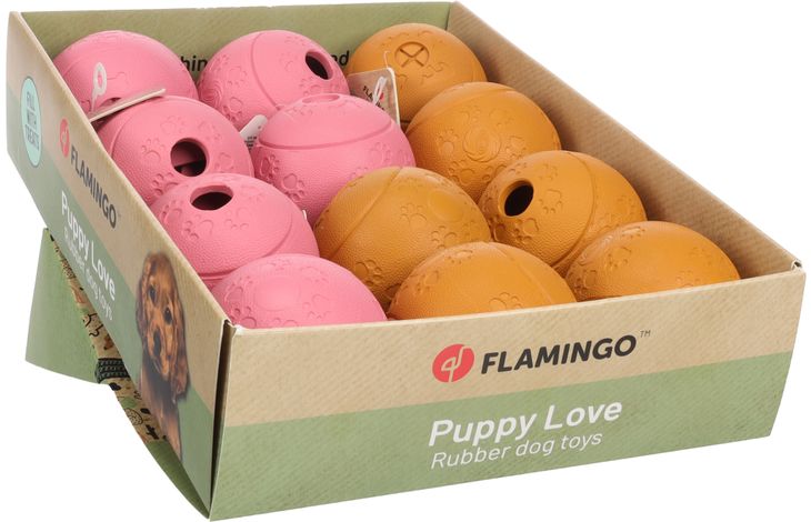 Flamingo Snackbal Puppy Rhea  Meerdere kleuren
