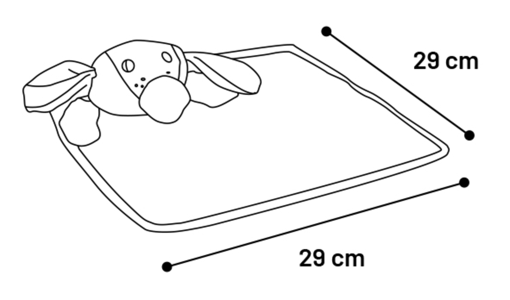 Flamingo Giocattolo Cucciolo Livo Coperta coccole Ocra