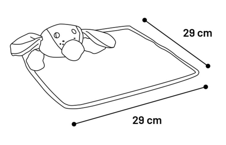 Flamingo Toy Puppy Livo Cuddle blanket Pink