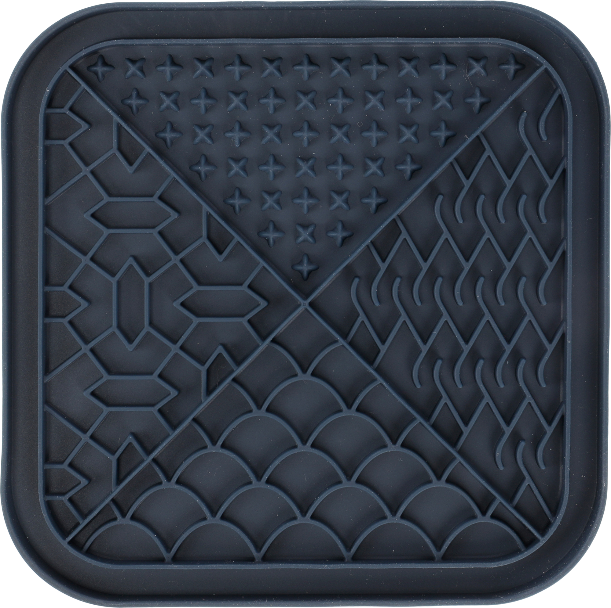 Flamingo Lick pad Tolo Square Dark blue
