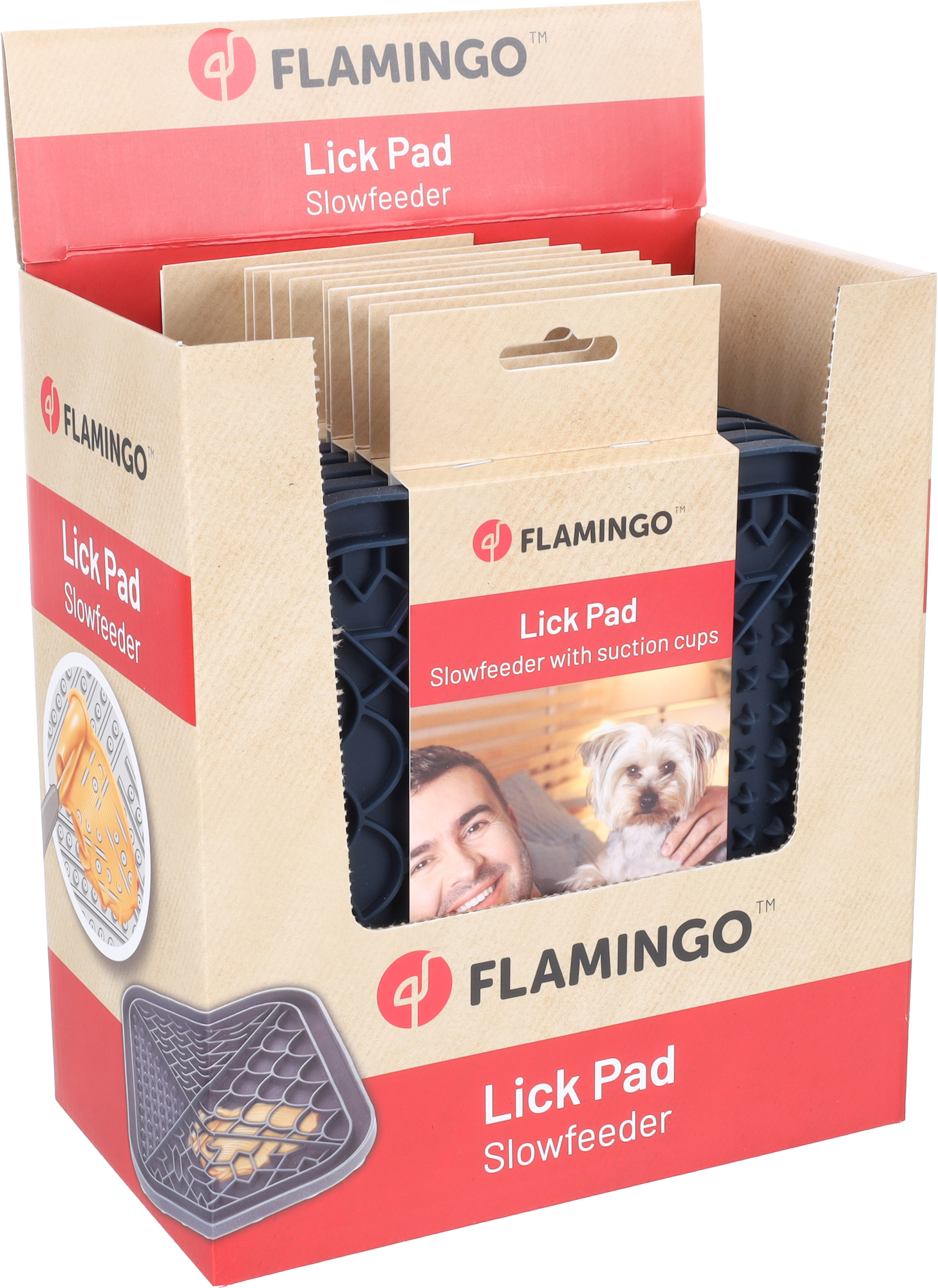 Flamingo Lick pad Tolo Square Dark blue