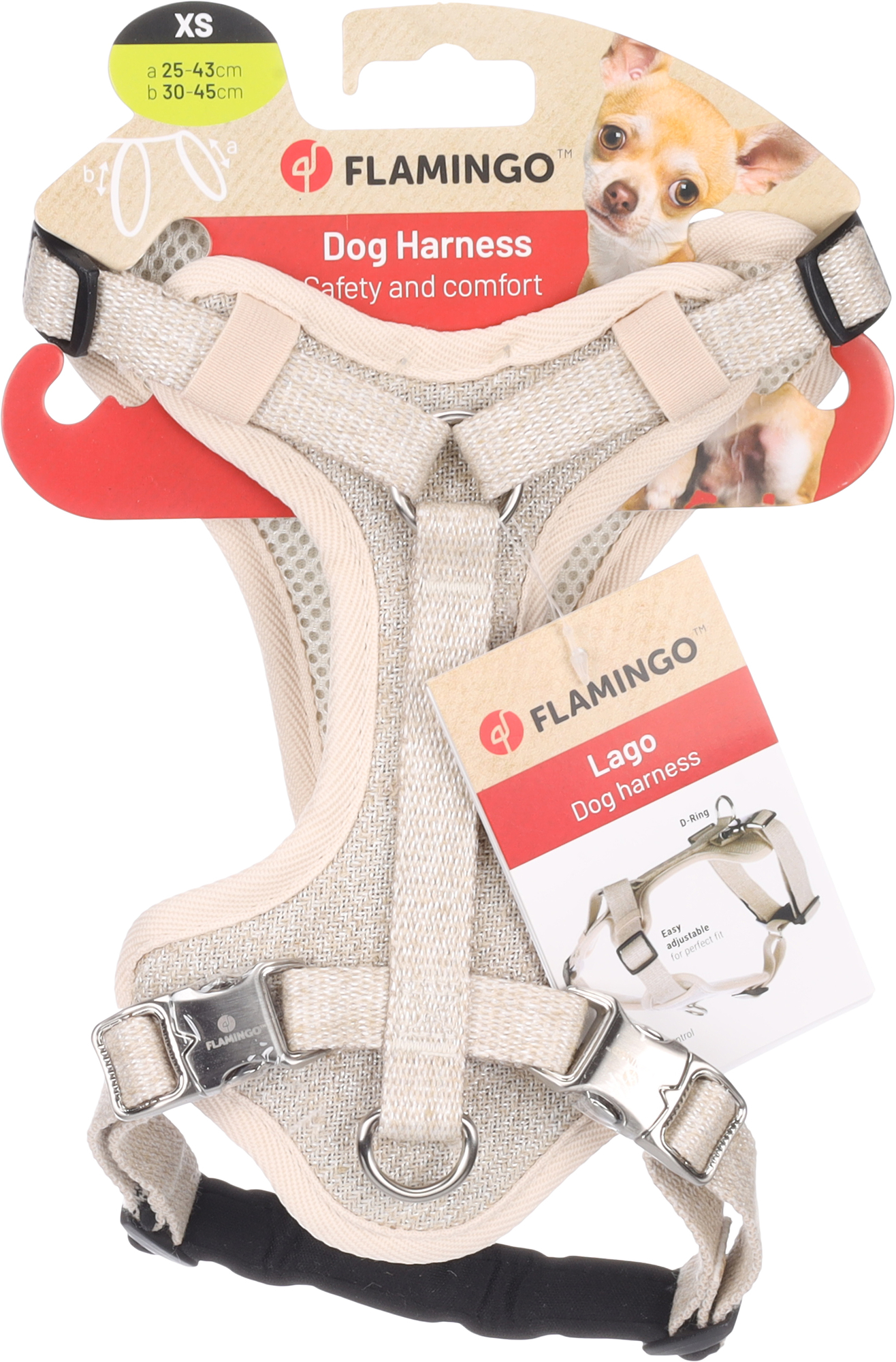 Flamingo Harness Lago Beige