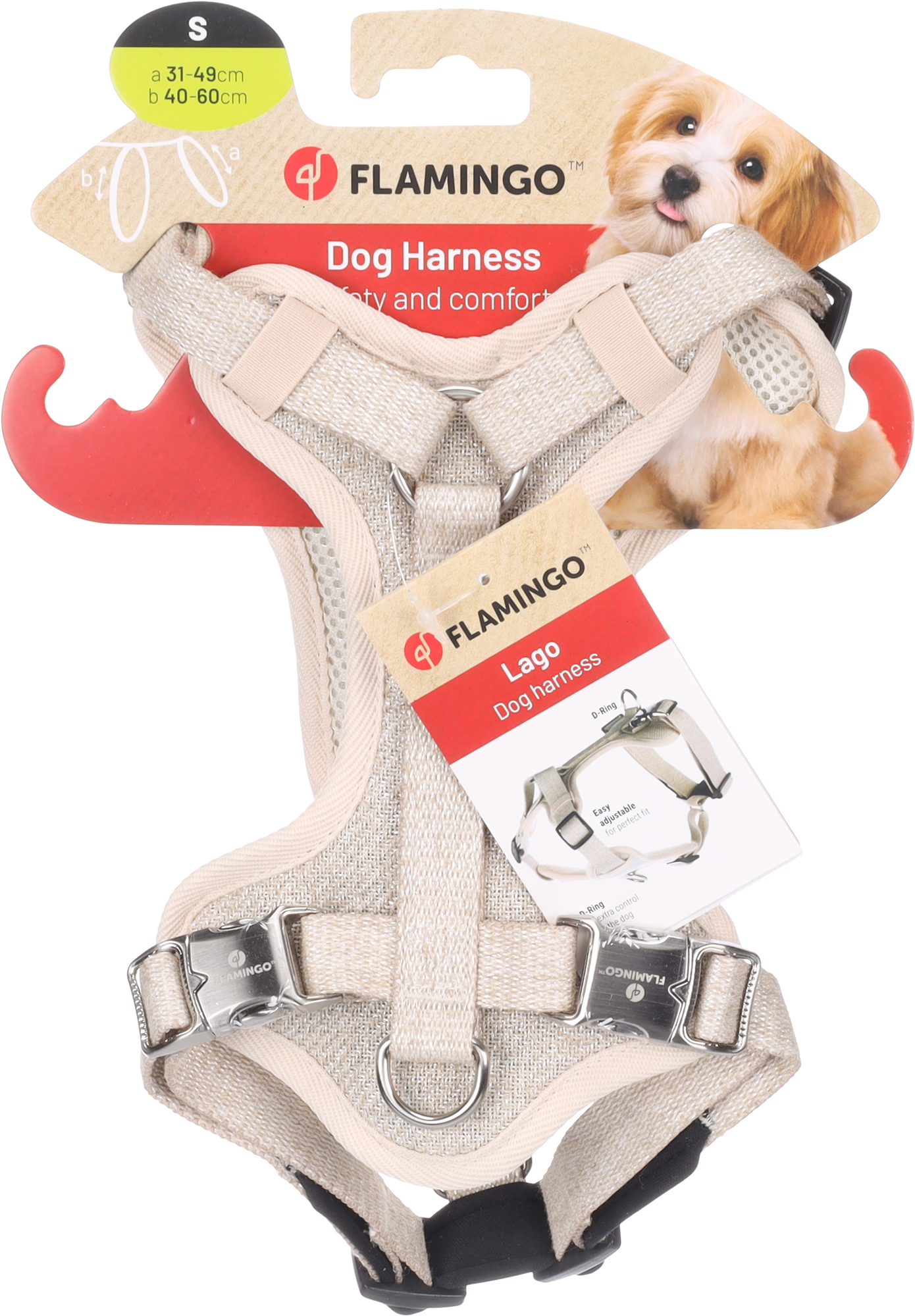 Flamingo Harness Lago Beige
