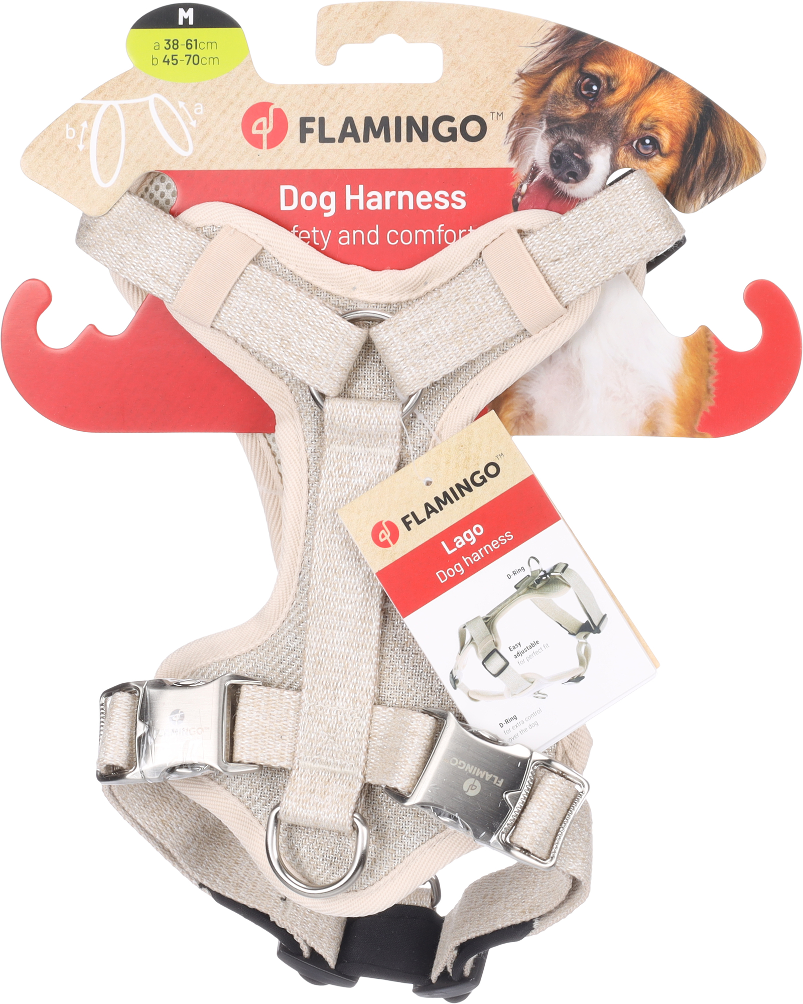 Flamingo Harness Lago Beige