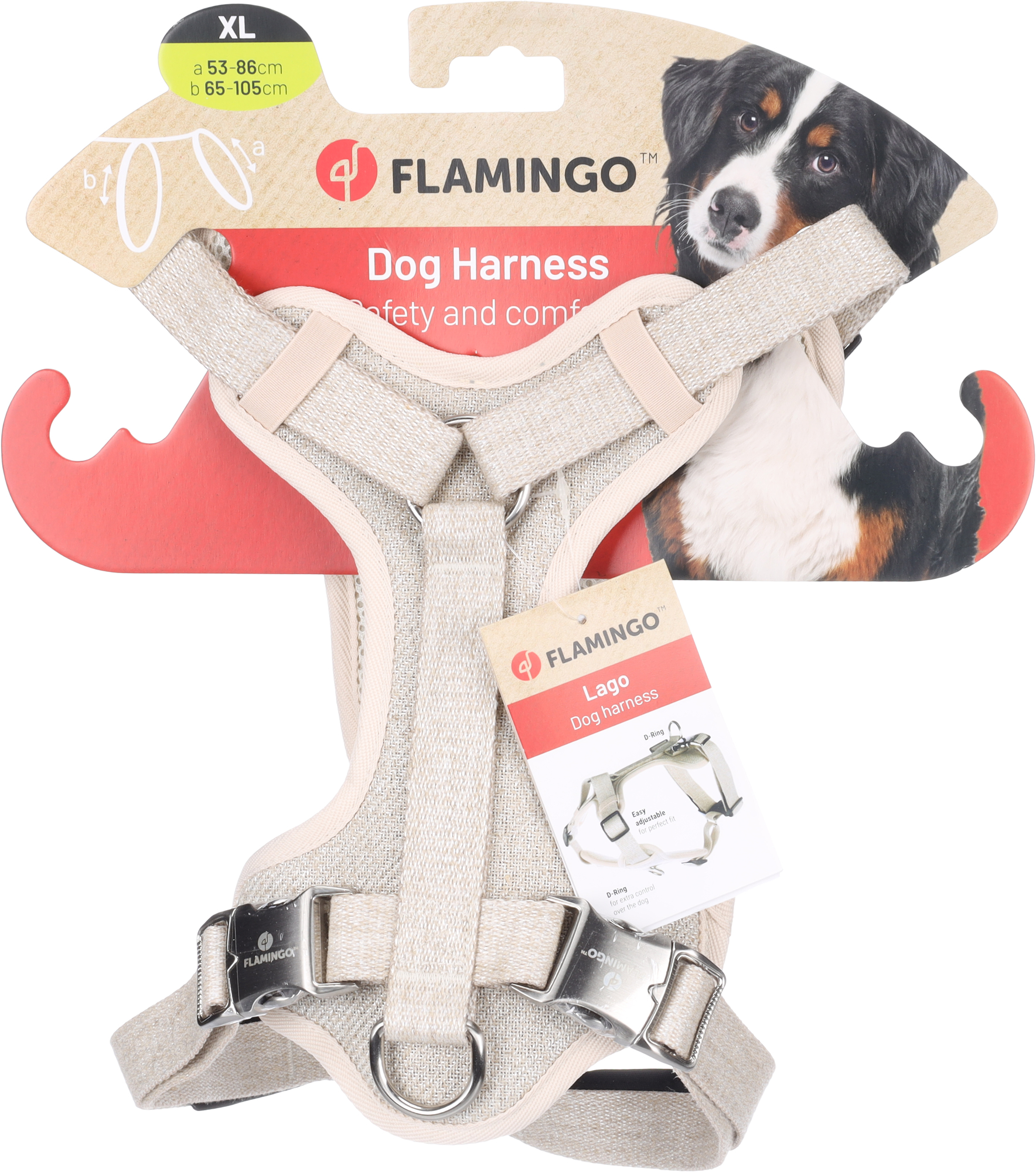 Flamingo Harness Lago Beige