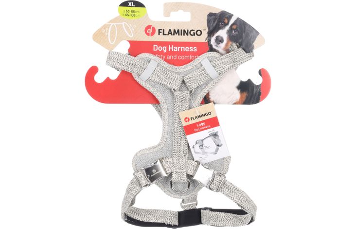 Flamingo Harnas Lago Wit & Zwart
