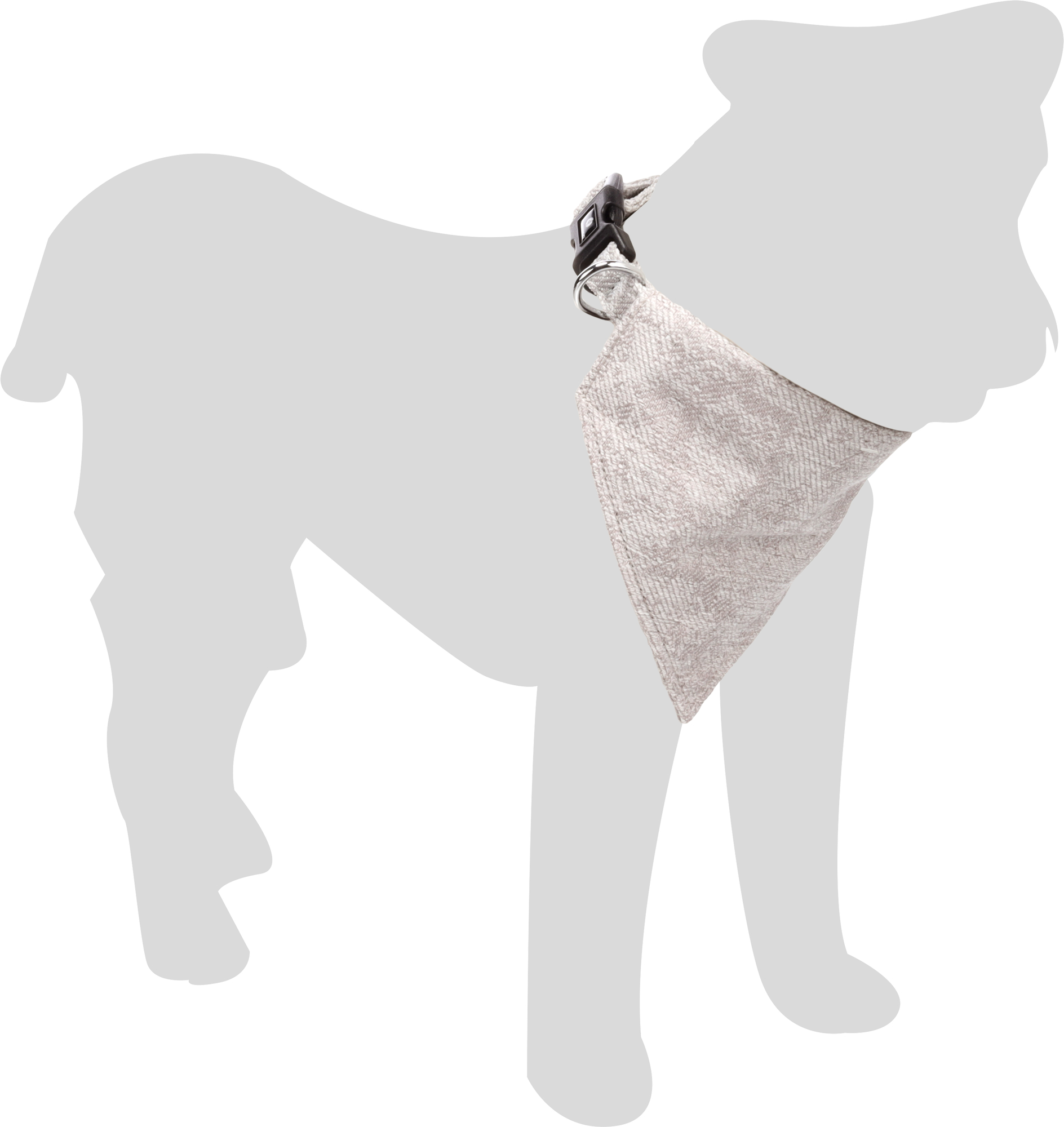 Flamingo Collar with bandana Nelson Grey