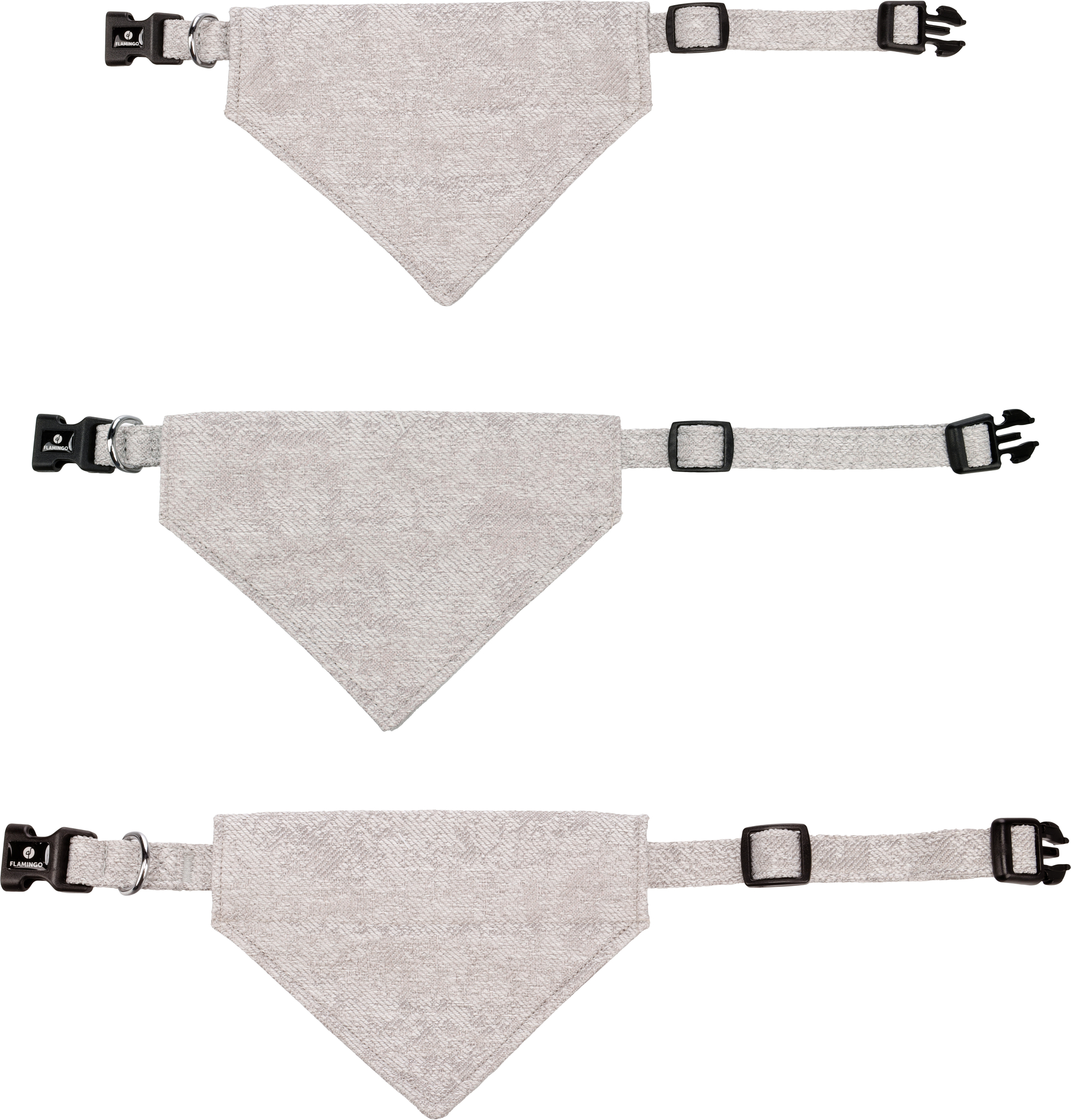 Flamingo Collar with bandana Nelson Grey