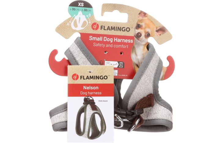 Flamingo Harness Step&Go Nelson Grey