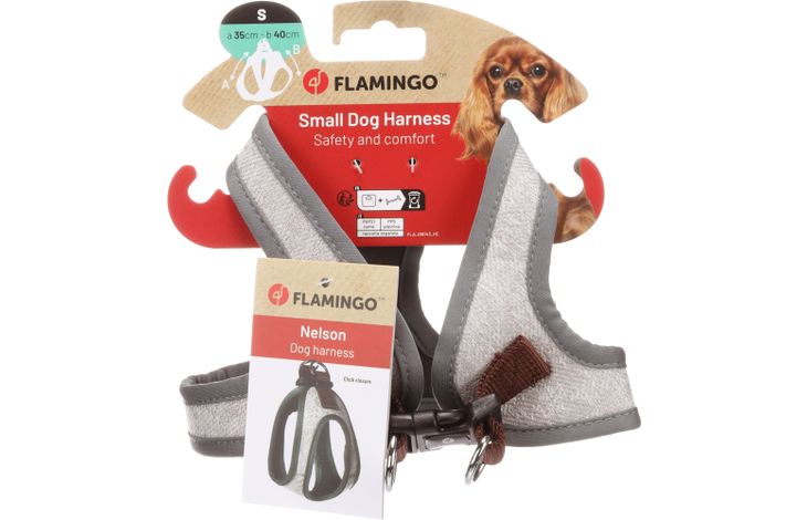 Flamingo Harness Step&Go Nelson Grey