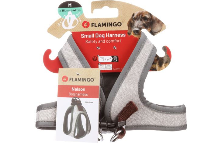 Flamingo Harness Step&Go Nelson Grey