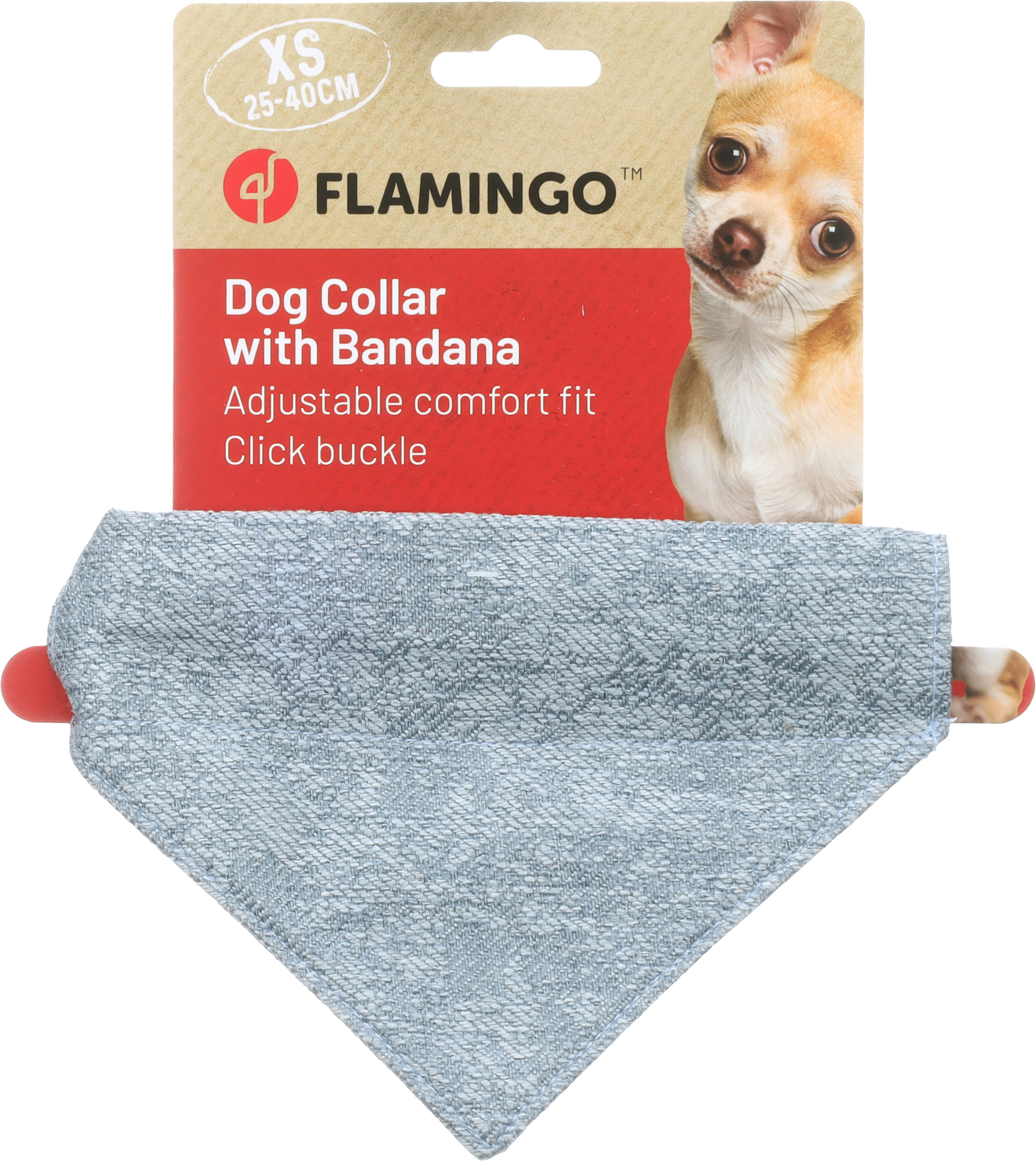 Flamingo Collar with bandana Nelson Blue