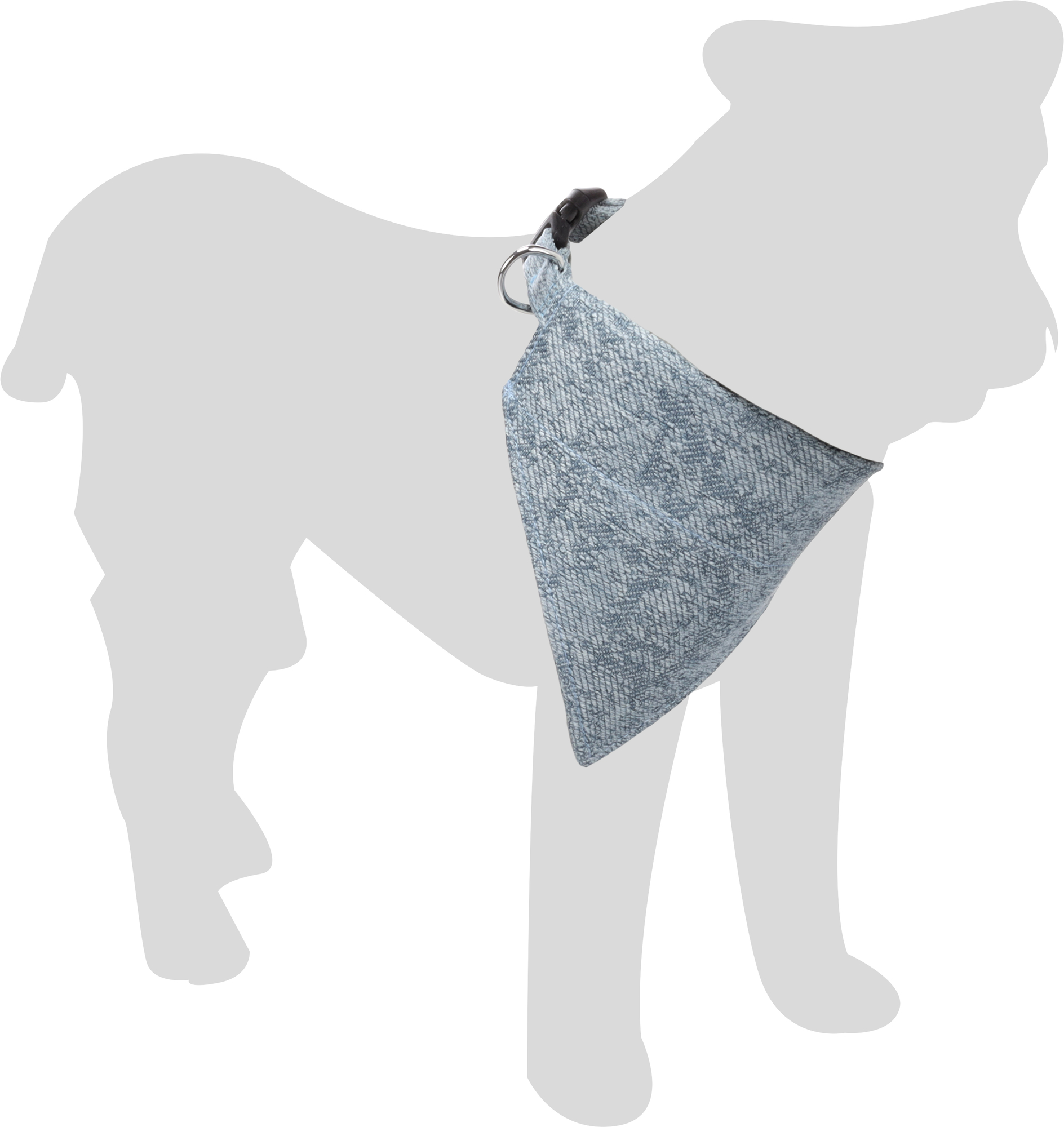 Flamingo Collar with bandana Nelson Blue