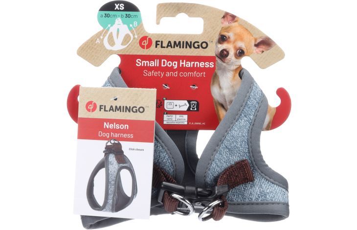 Flamingo Harness Step&Go Nelson Blue