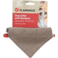 Flamingo Collar with bandana Herbert Light brown