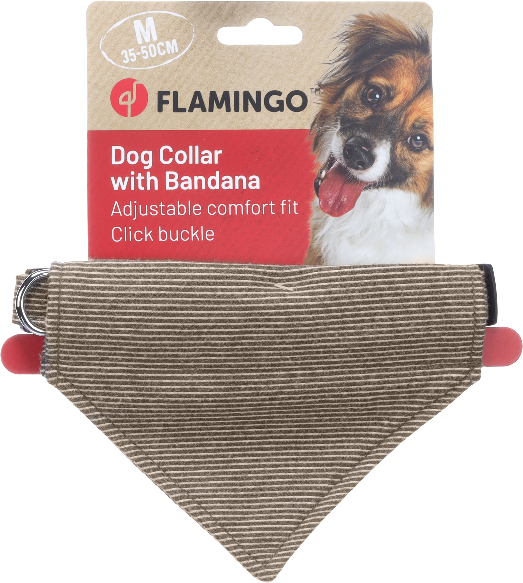 Flamingo Collar con bandana Herbert Marrón claro