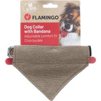 Flamingo Collar con bandana Herbert Marrón claro