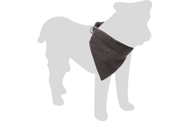 Flamingo Collar with bandana Herbert Dark brown