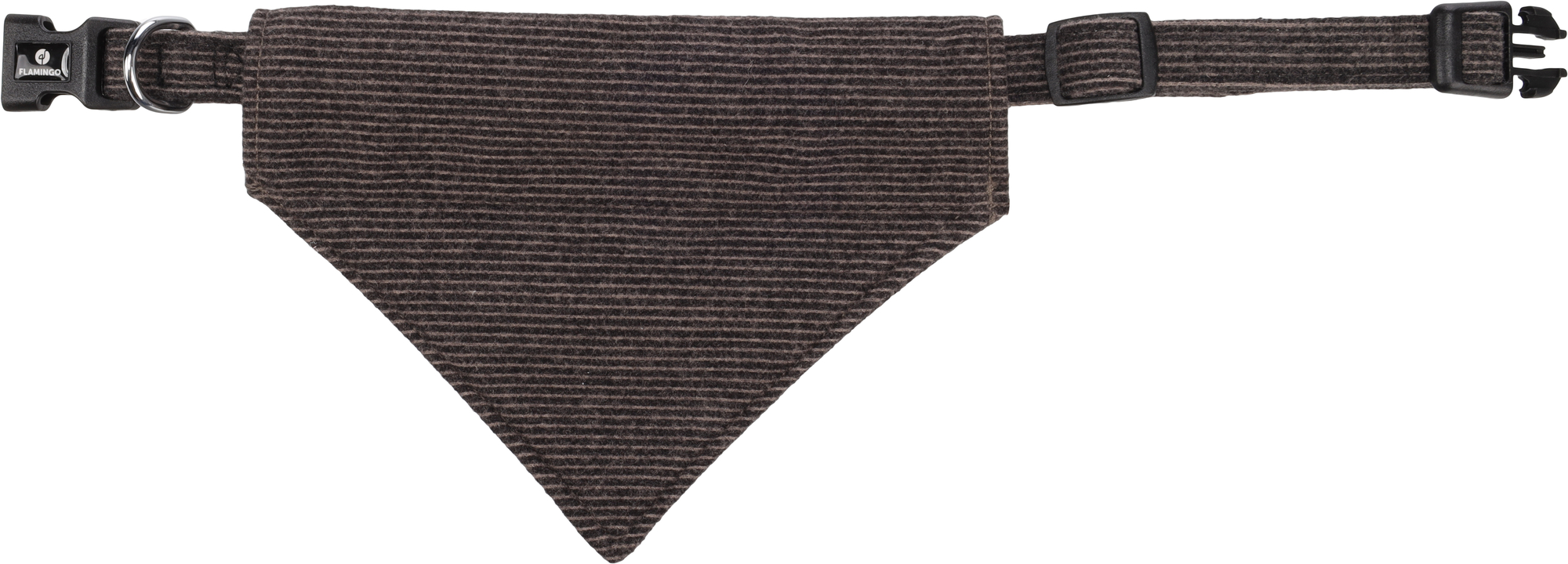 Flamingo Collar with bandana Herbert Dark brown