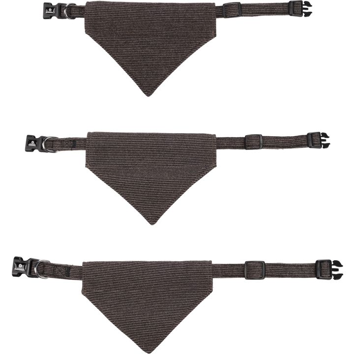 Collar with bandana Herbert Dark brown | 523828 | Flamingo Pet Products
