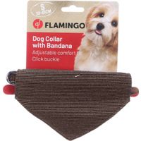 Flamingo Collar with bandana Herbert Dark brown