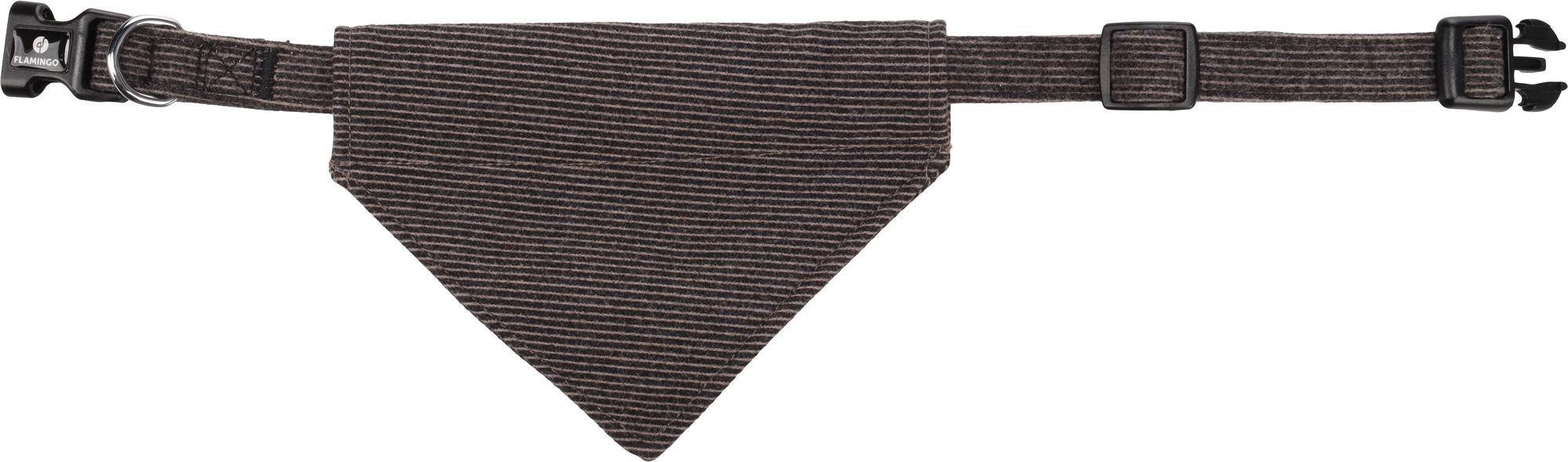 Flamingo Collar with bandana Herbert Dark brown
