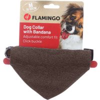 Flamingo Collar with bandana Herbert Dark brown