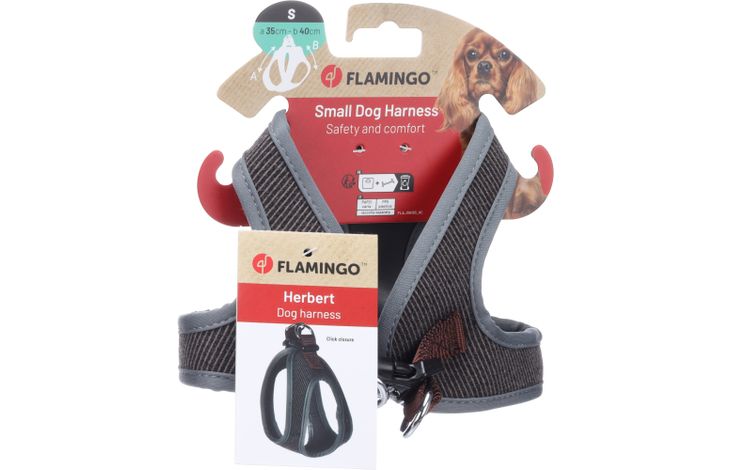 Flamingo Harnais Step&Go Herbert Brun foncé