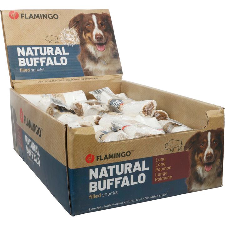 Snack Nature Buffelcalciumbeen met long | 523840 | Flamingo Pet Products