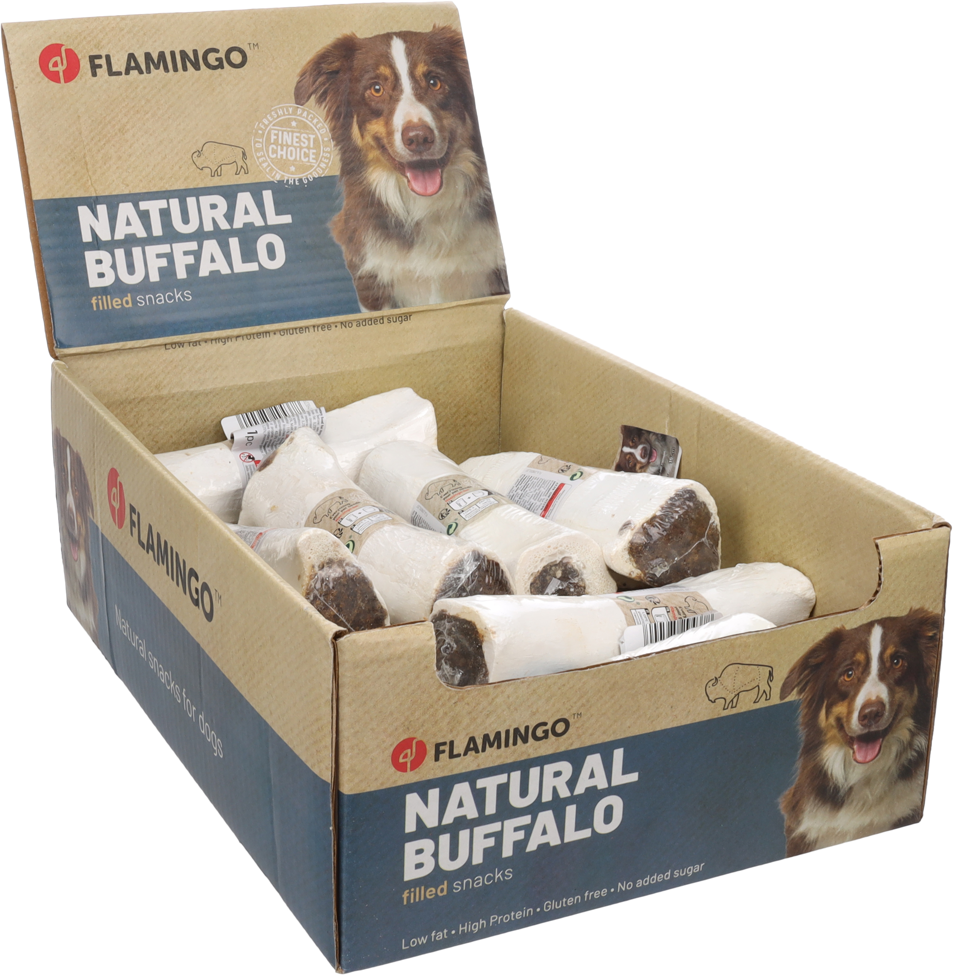 Flamingo Snacks Nature Buffalo calcium bone with tripe