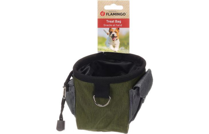 Flamingo Sacchetto per porta-ricompensa e deiezioni Vasco Verde