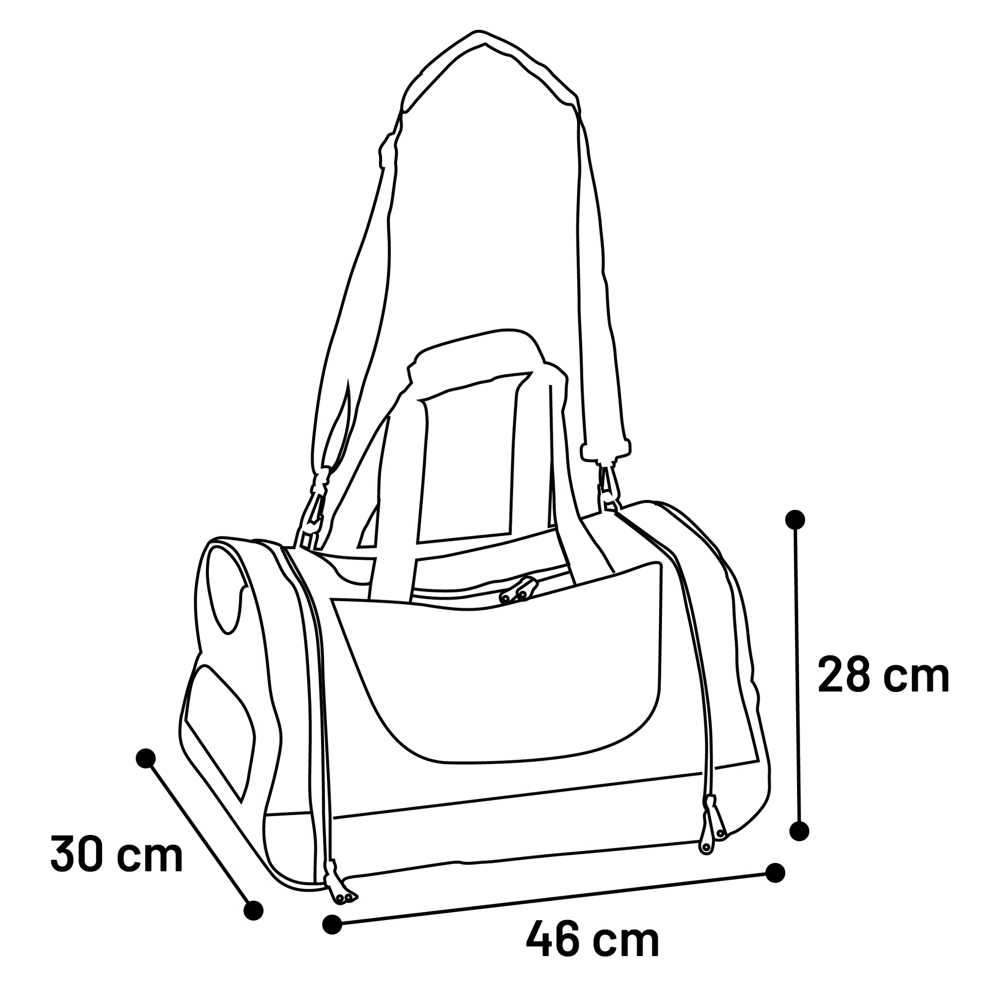 Flamingo Carrying bag Denahi Grey