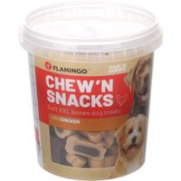 Flamingo Chew'n snack Been met kip Bruin