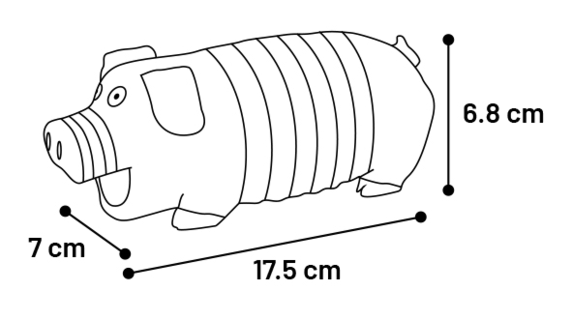 Flamingo Jouet Eyo Cochon Plusieurs couleurs