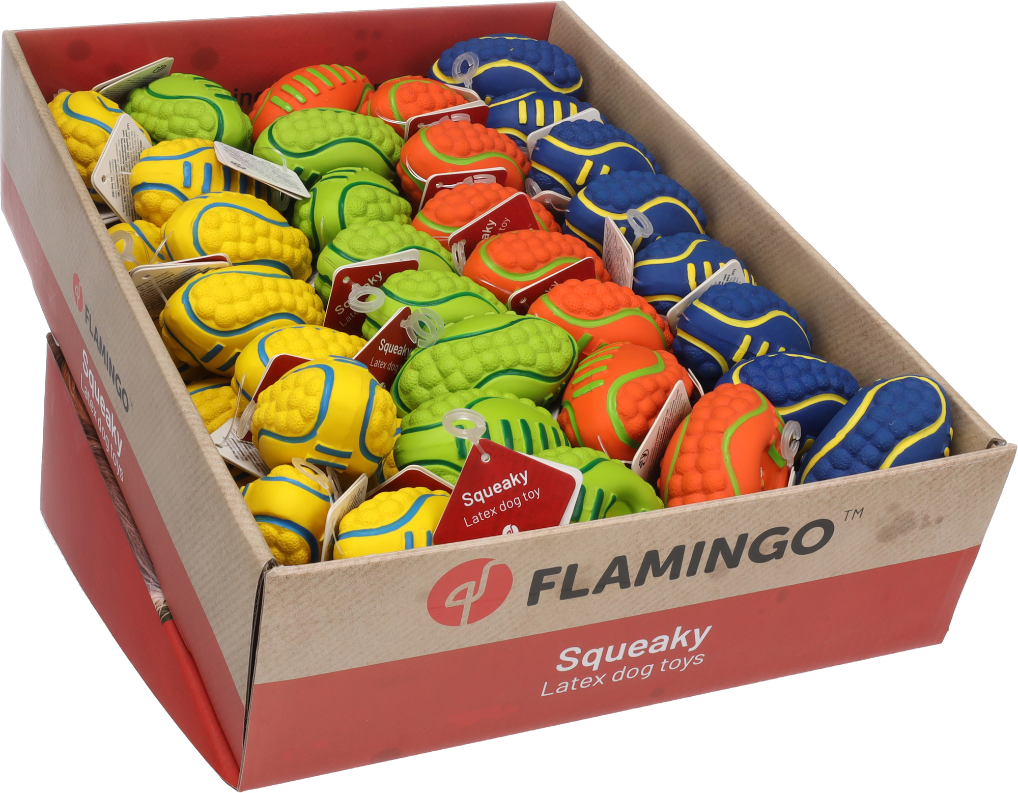Toy Ruggo Rugby Multiple colours | 523932 | Flamingo Pet Products