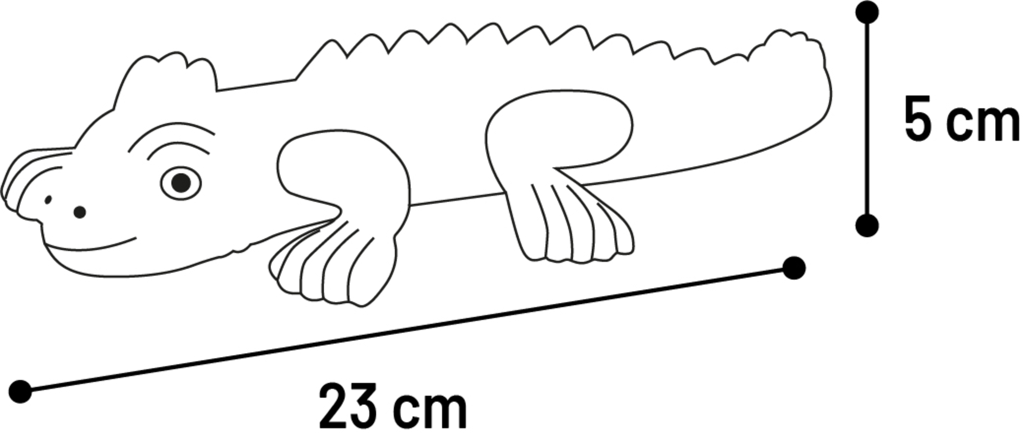 Flamingo Toy Kamo Lizard Yellow