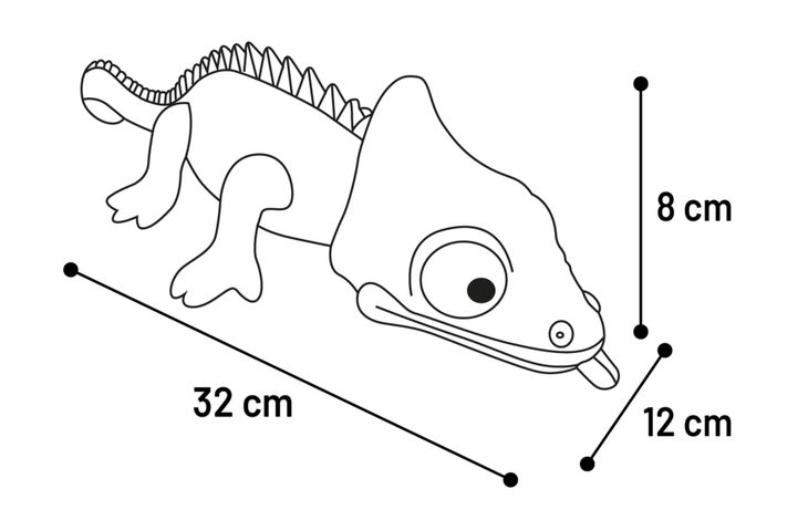 Flamingo Speelgoed Lizzy Kameleon Groen