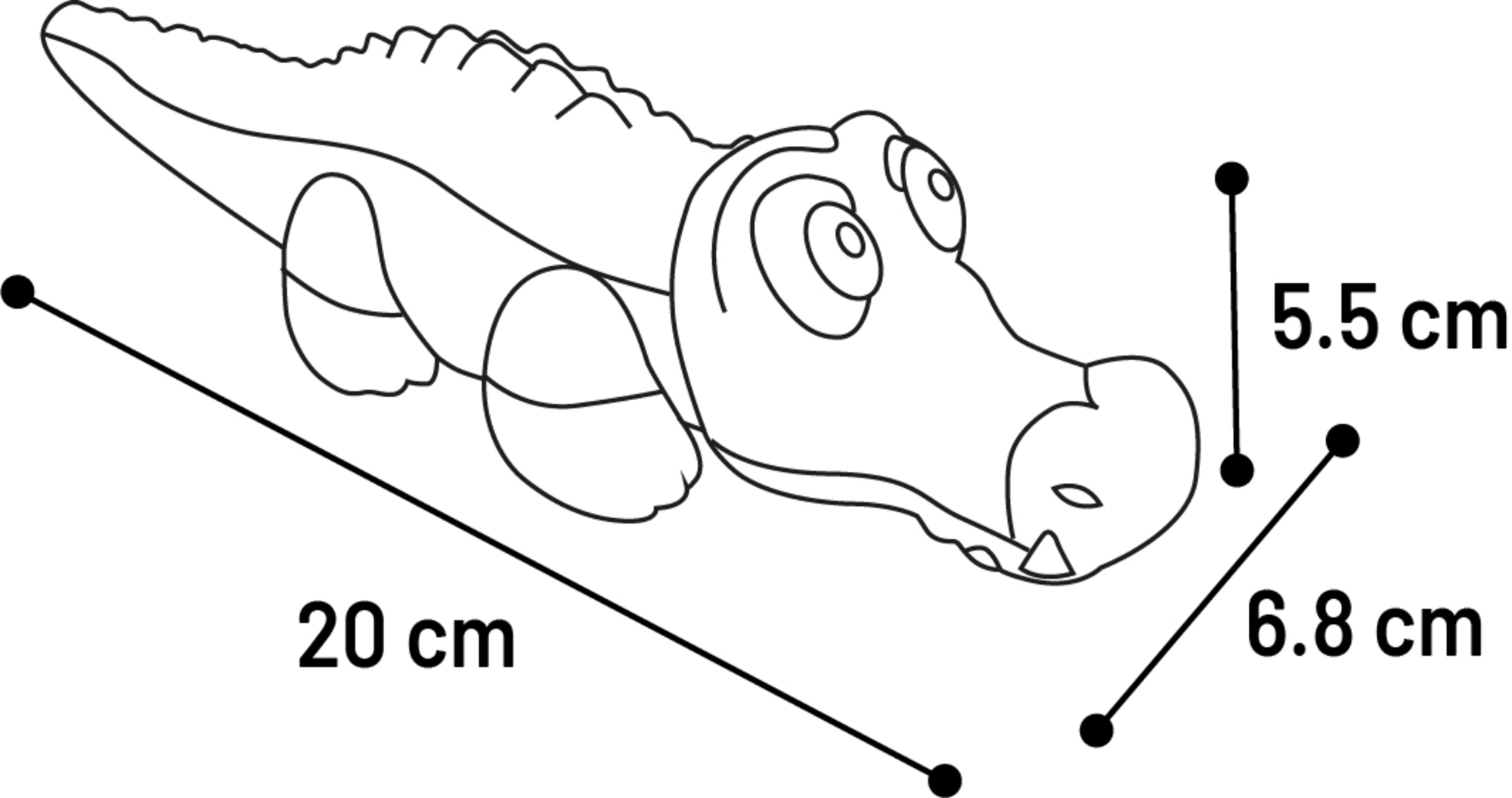 Flamingo Toy Sundo Crocodile Multiple colours