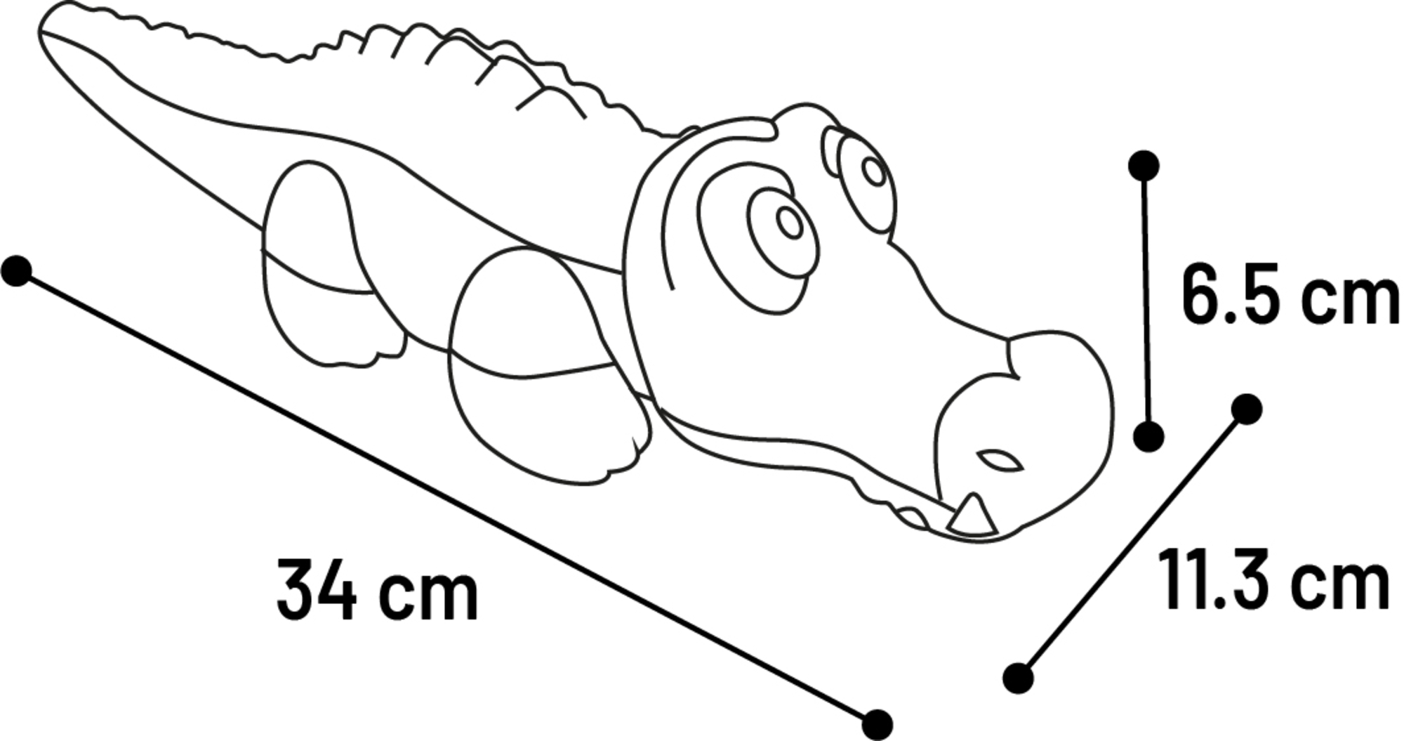 Flamingo Toy Sundo Crocodile Green