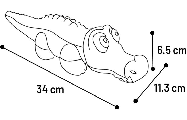 Flamingo Toy Sundo Crocodile Green