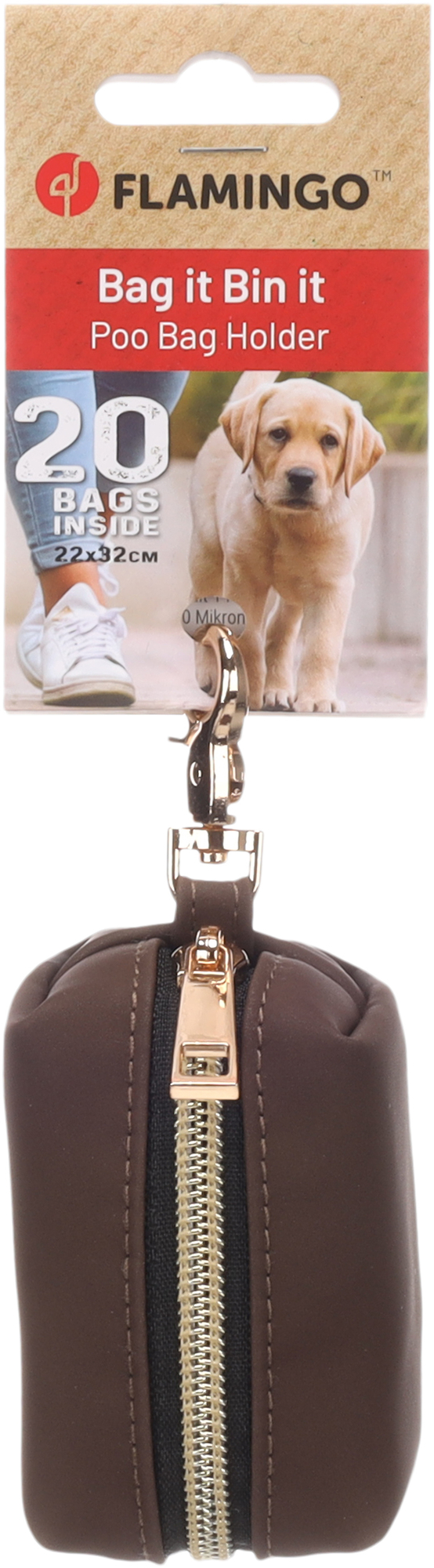 Flamingo Sacchetto per le deiezioni  Mirko Marrone scuro